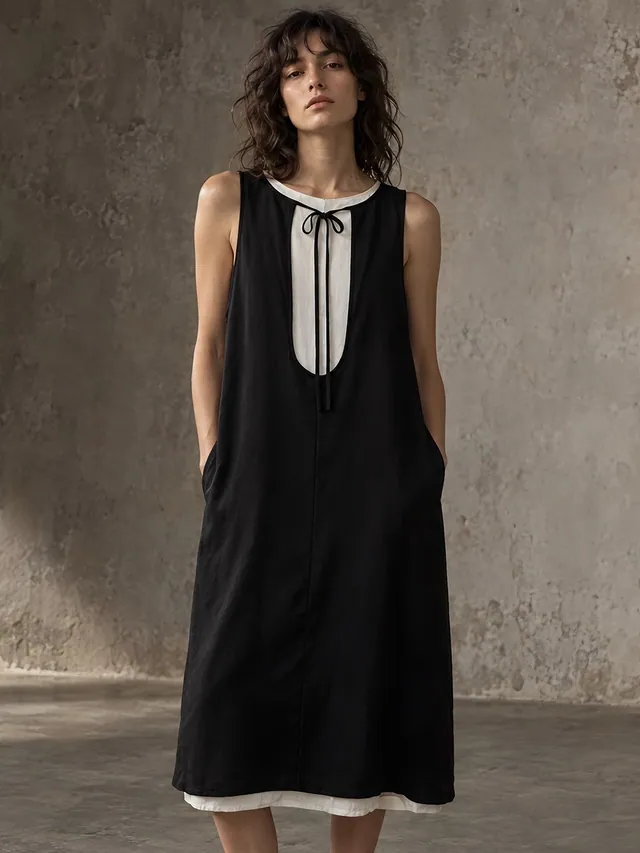 Robes — Robe sans manches Rick Owens noire