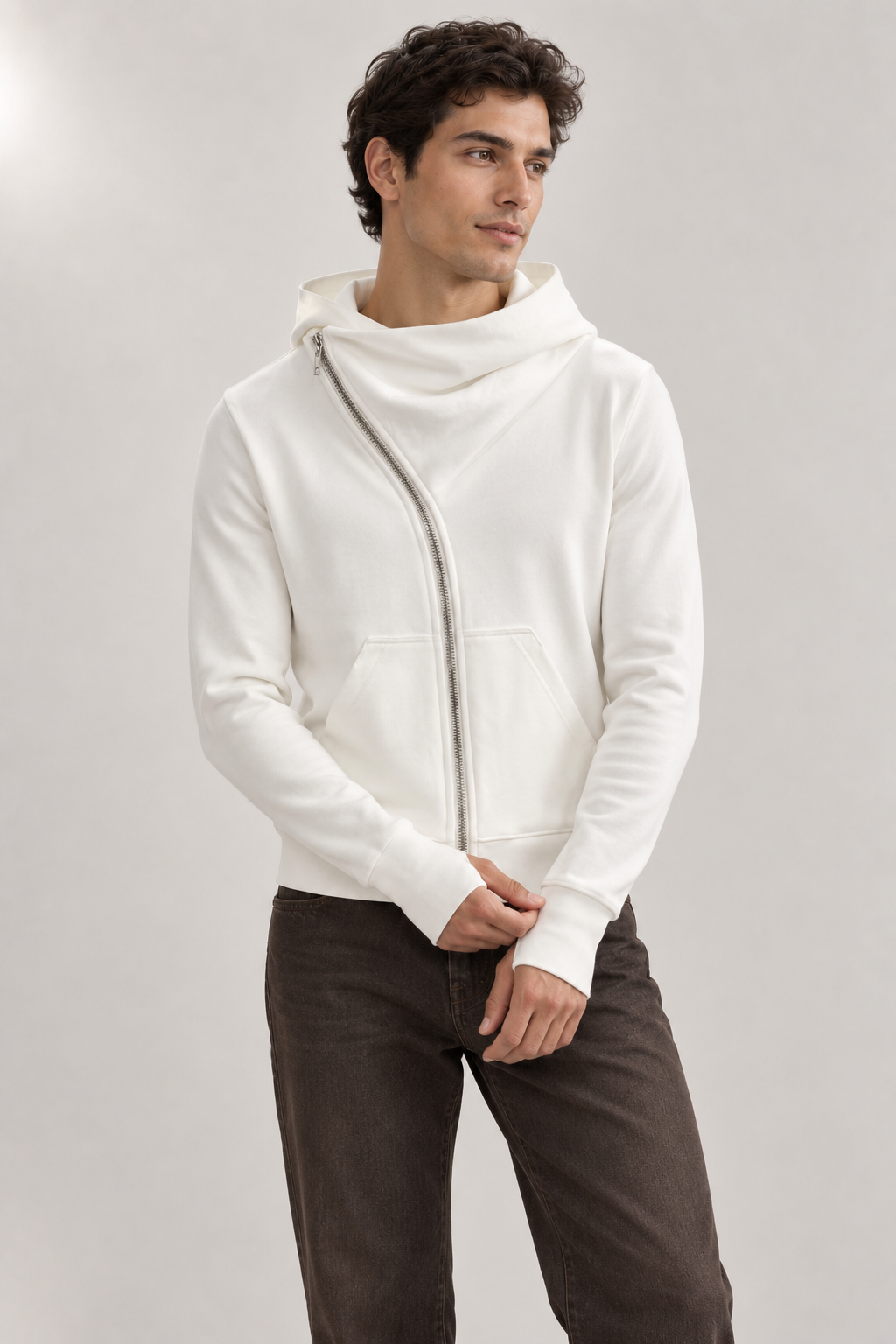 Worn from the front