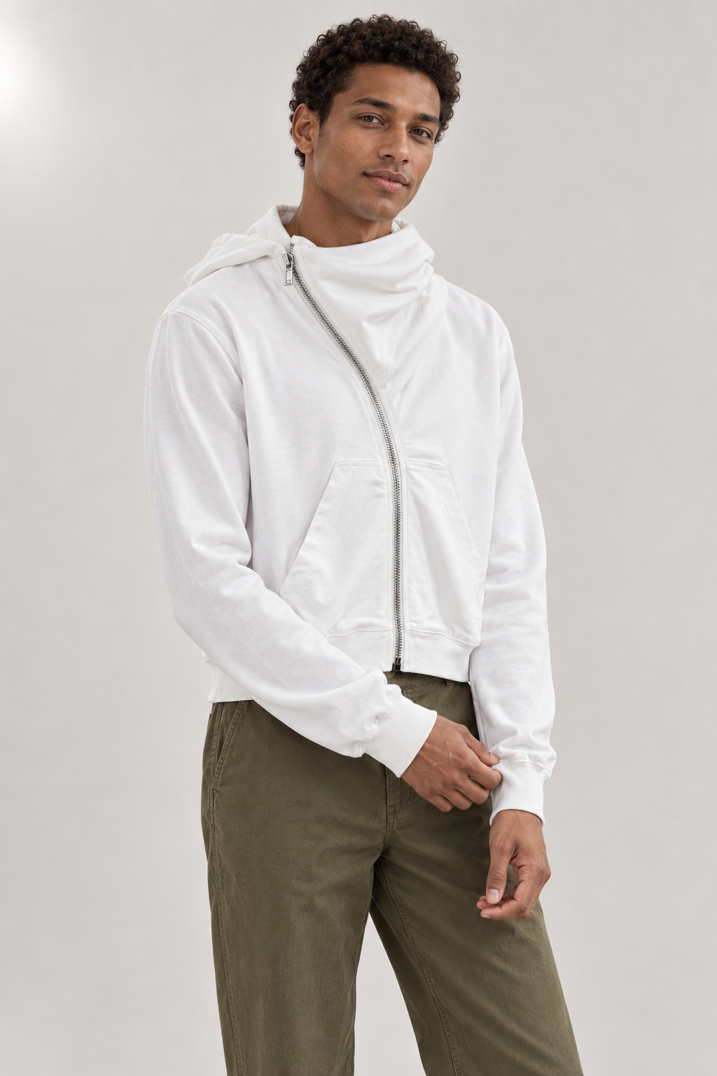 Worn from the front