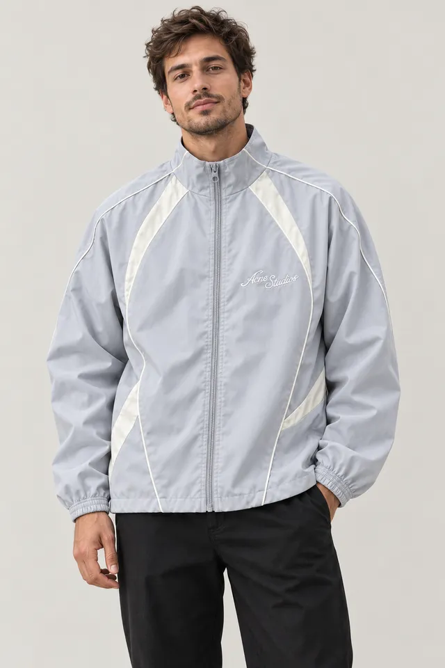 Veste Acne Studios à logo brodé, Porté de face
