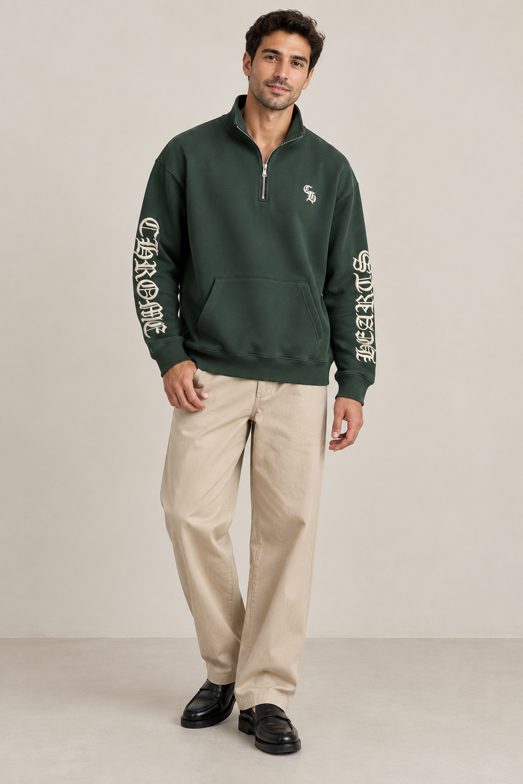 Worn from the front