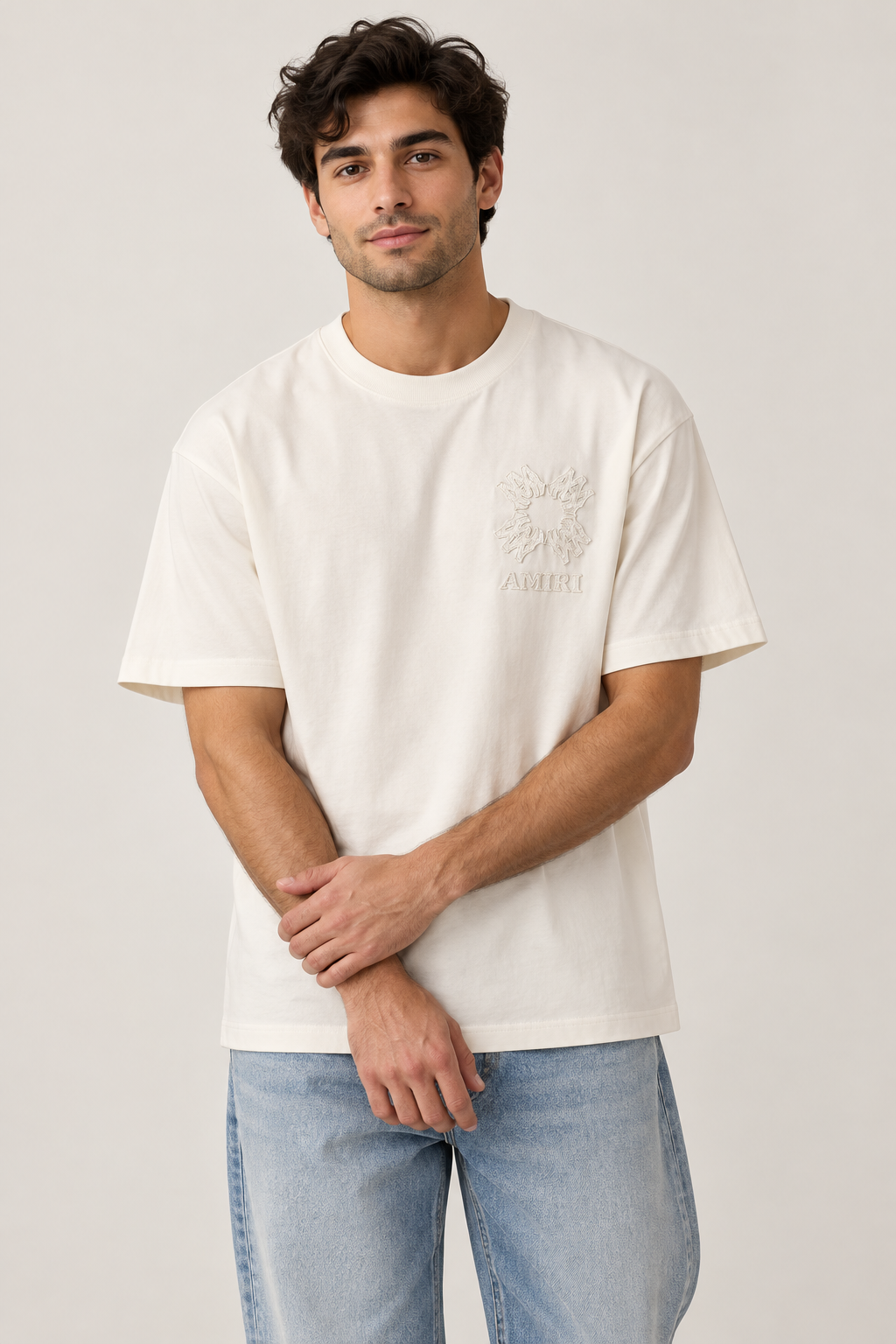 Worn from the front