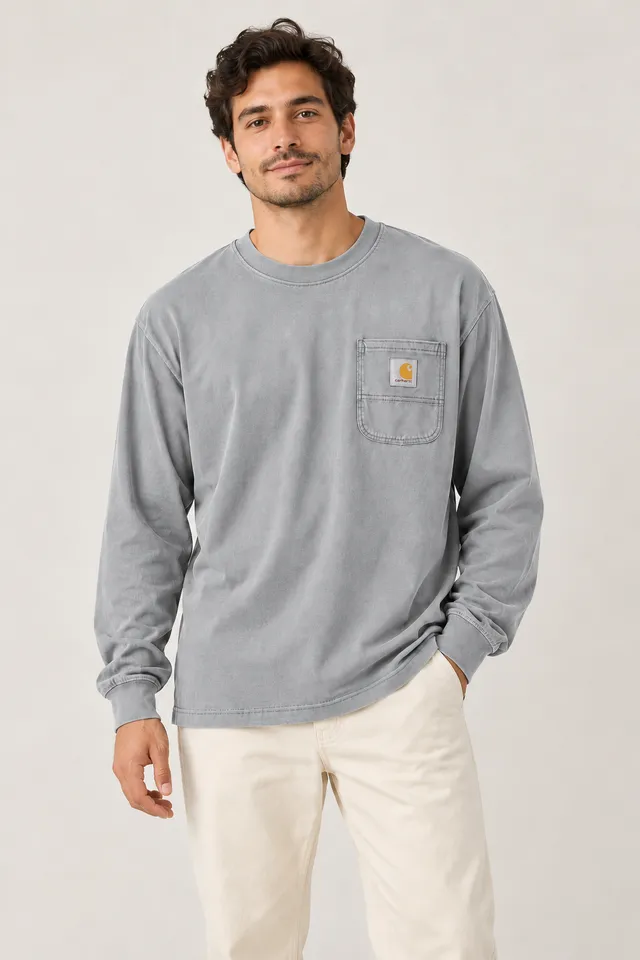 T-shirt à manches longues Carhartt, Porté de face