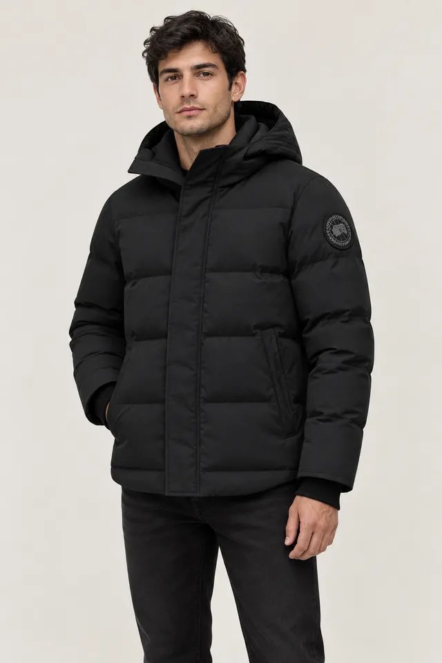 Veste matelassée Canada Goose Macmillan à capuche, Porté de face