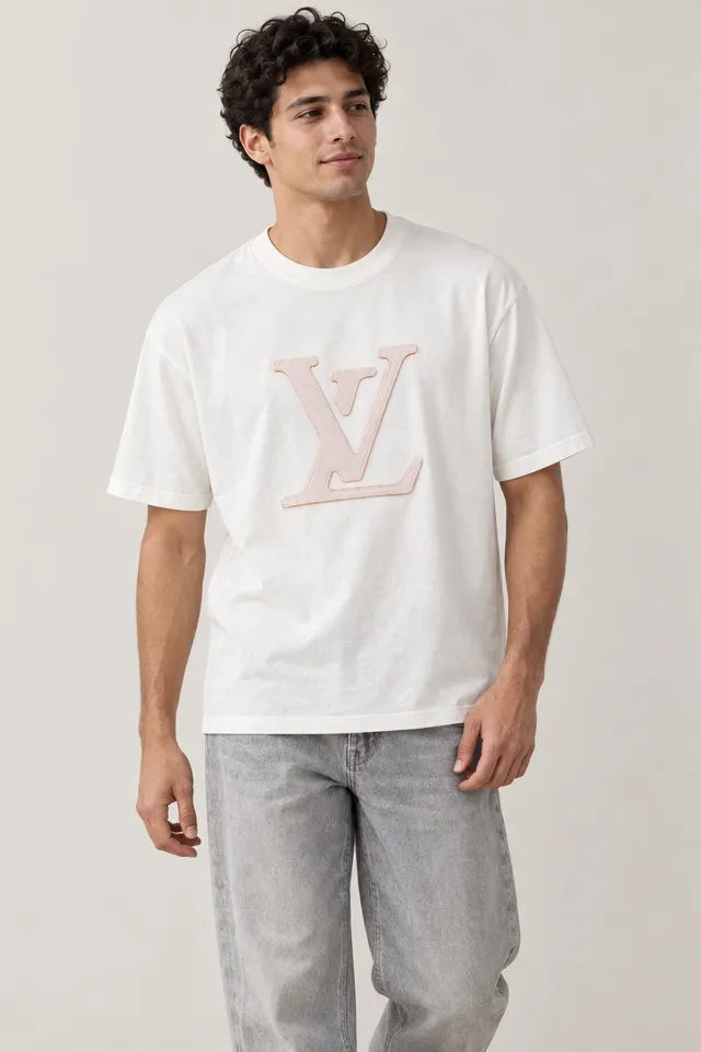 T-shirt Louis Vuitton blanc, Porté de face